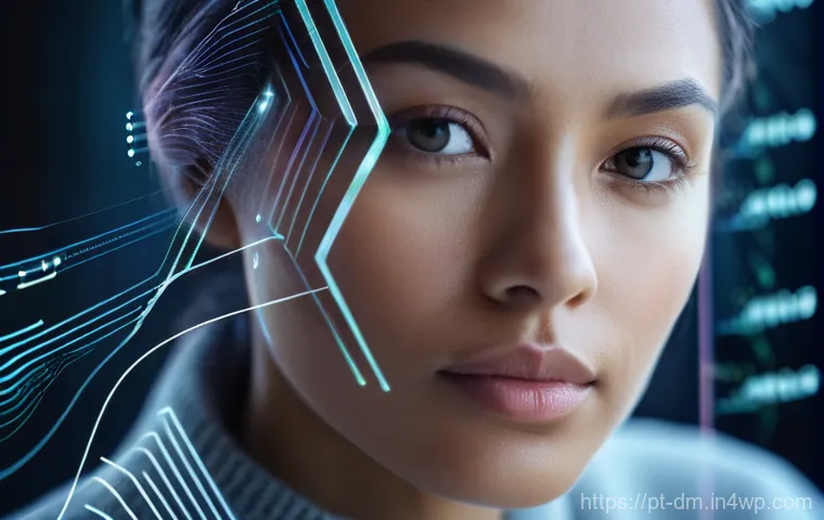 유전자 맞춤형 건강 관리의 시장 전망 - A vibrant, close-up shot of a diverse individual, perhaps a woman in her late 30s, looking thoughtfu...