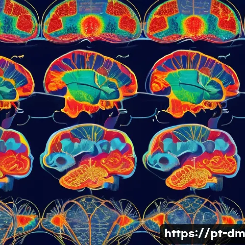 유전자와 정신 건강의 연관성 연구 - A detailed scientific illustration depicting the genetic influence on mental health disorders: a hum...
