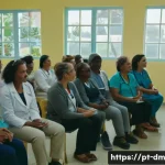 유전자 맞춤 건강 관리의 사회적 영향 - A diverse group of Brazilian people from various social backgrounds, including urban and rural setti...